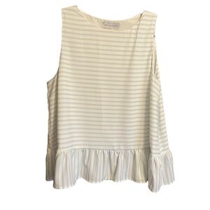 Mad Collection Blue and White Striped Top by Mad About Style-Size XL BRAND NEW